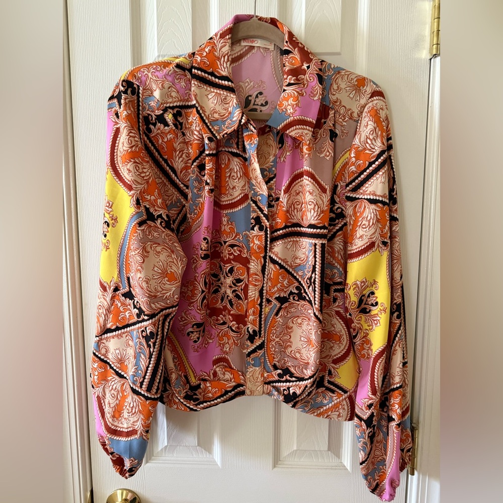 Colorful Patterned Women's Top